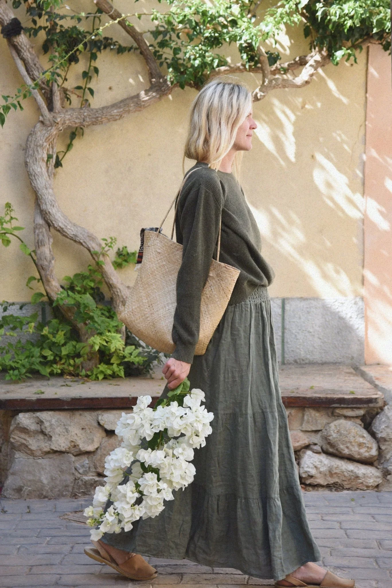The Florence Linen Skirt | Fern