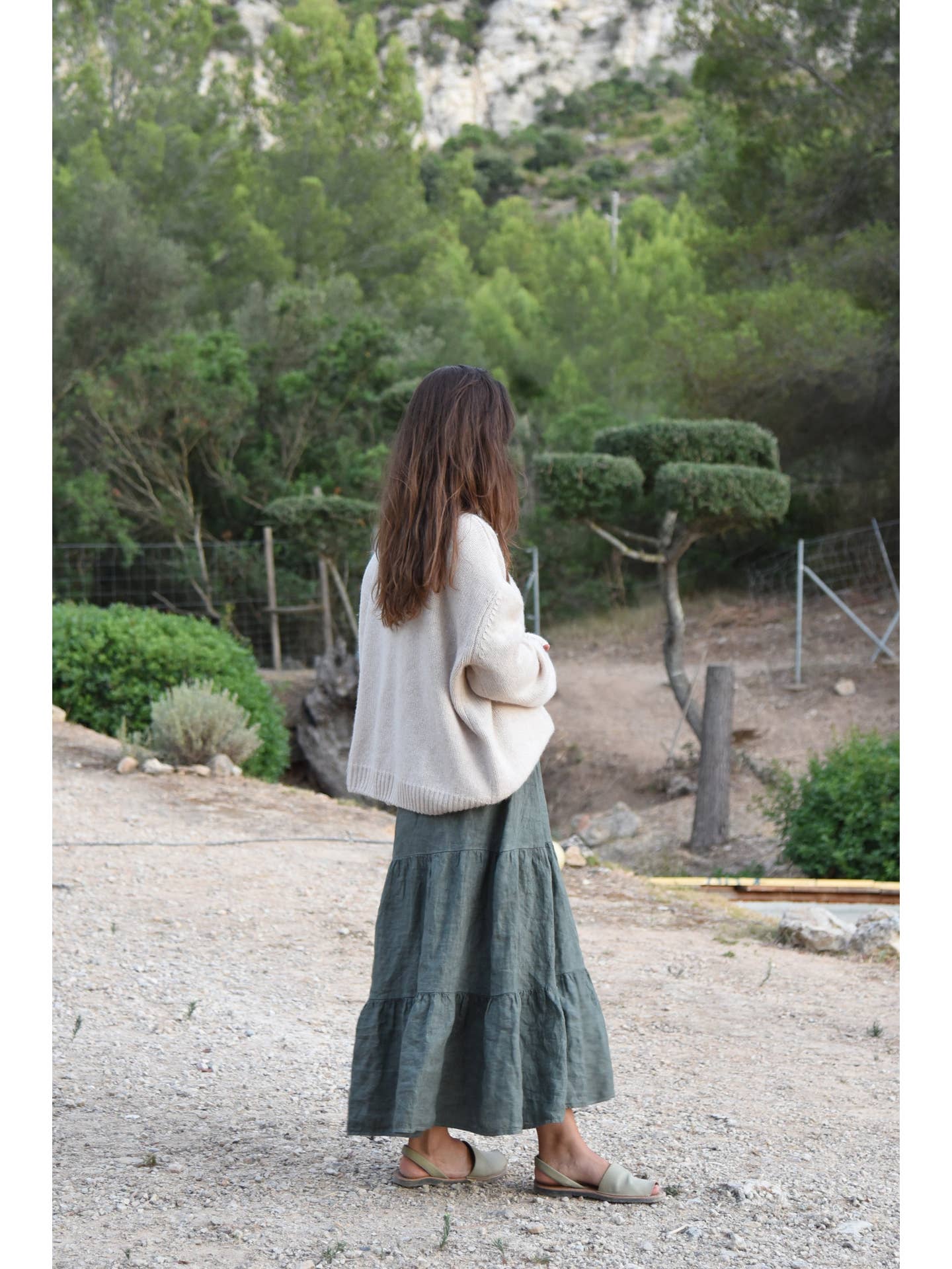 The Florence Linen Skirt | Fern - Image 4