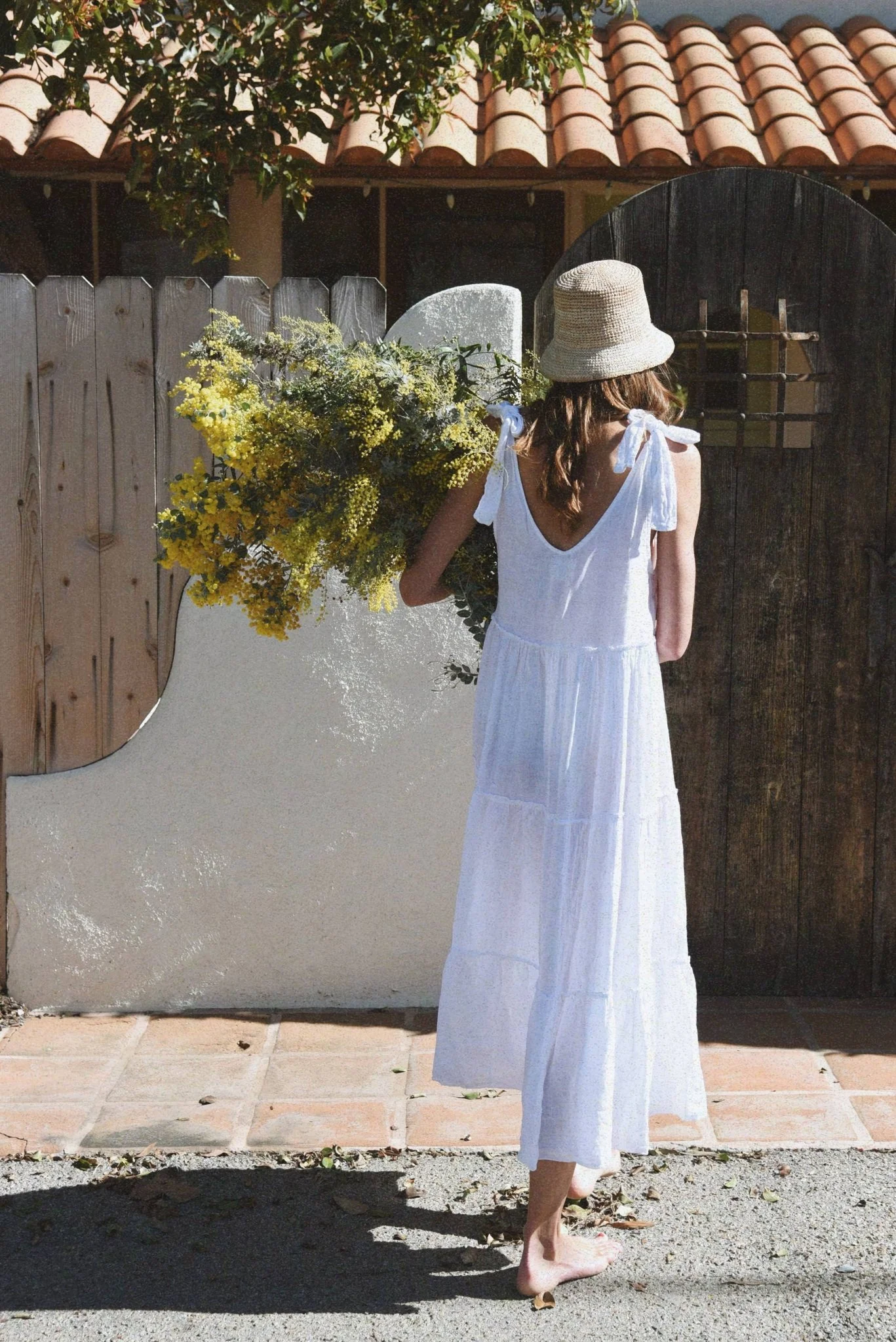 The Sevilla Linen Dress | Blanco - Image 2