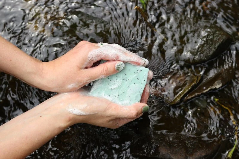 Blue Tansy & Raw Honey Exfoliating Bar - Image 2