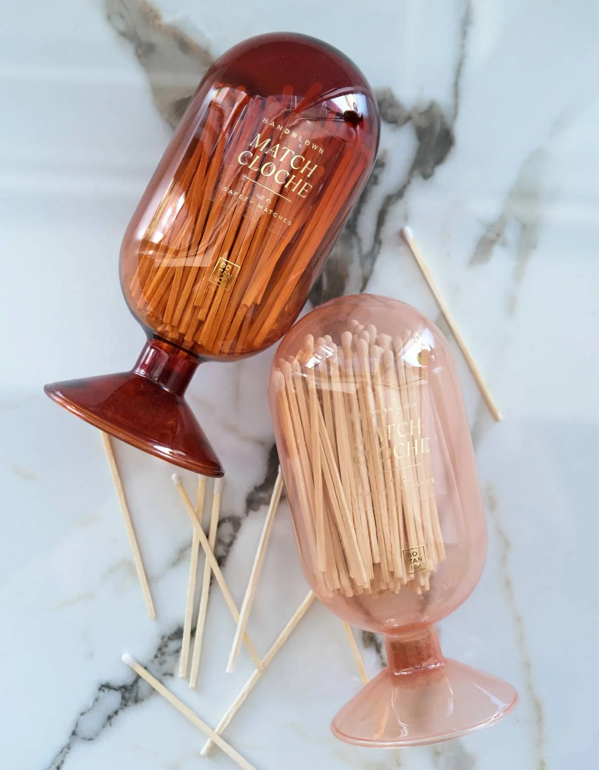 Glass Match Cloche | Amber - Image 3
