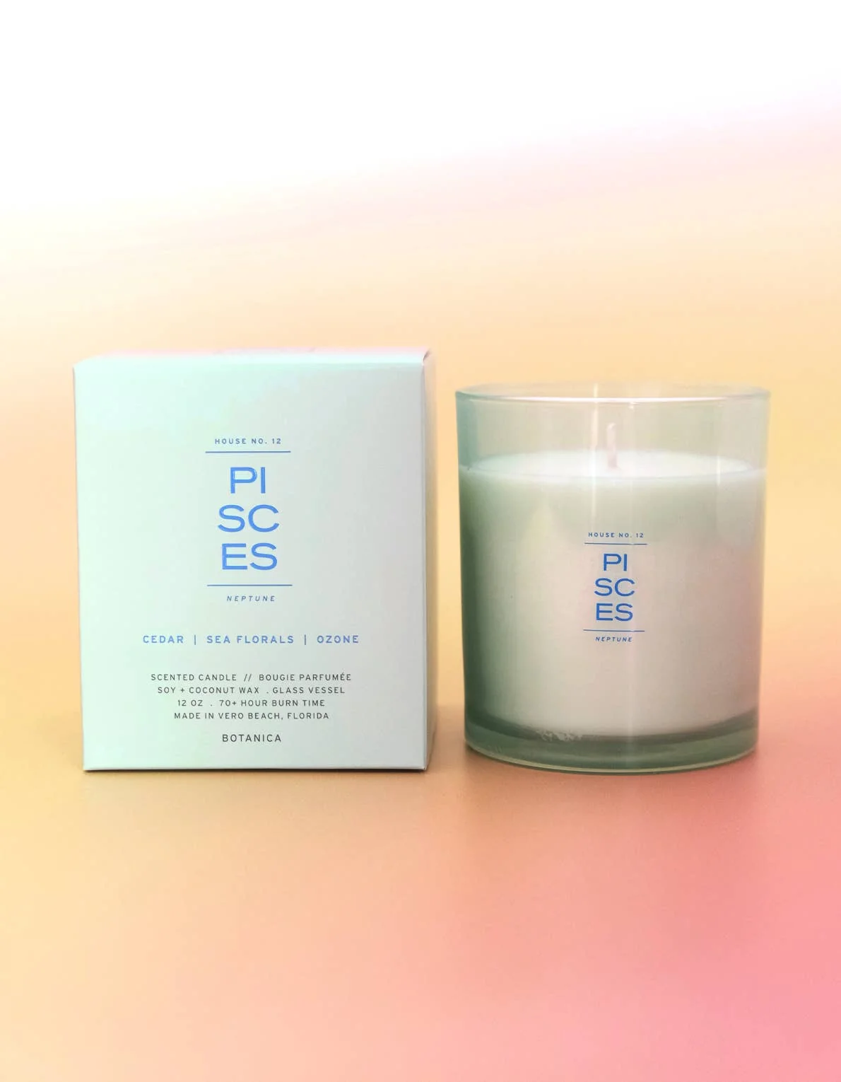 Pisces Zodiac Candle - Image 3