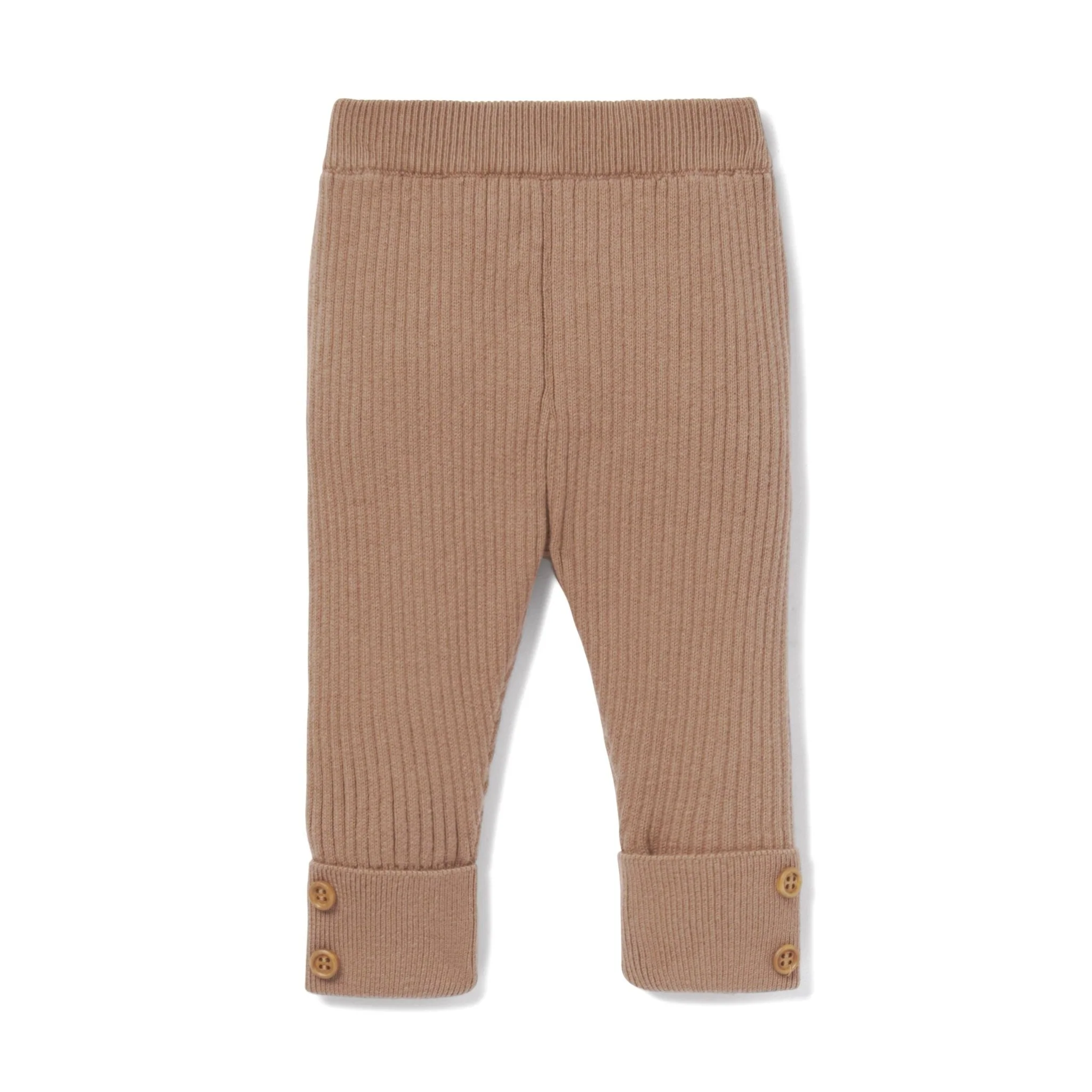 Knit Rib Legging | Cocoa - Image 2