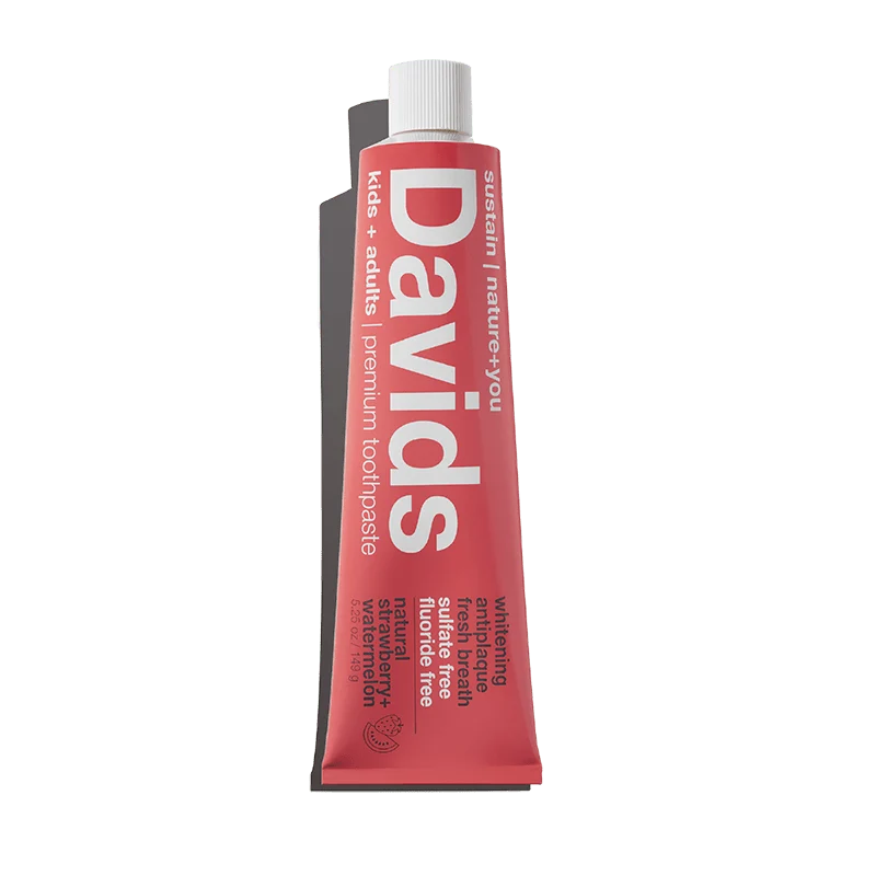 Davids Kids + Adults Premium Toothpaste | Strawberry Watermelon