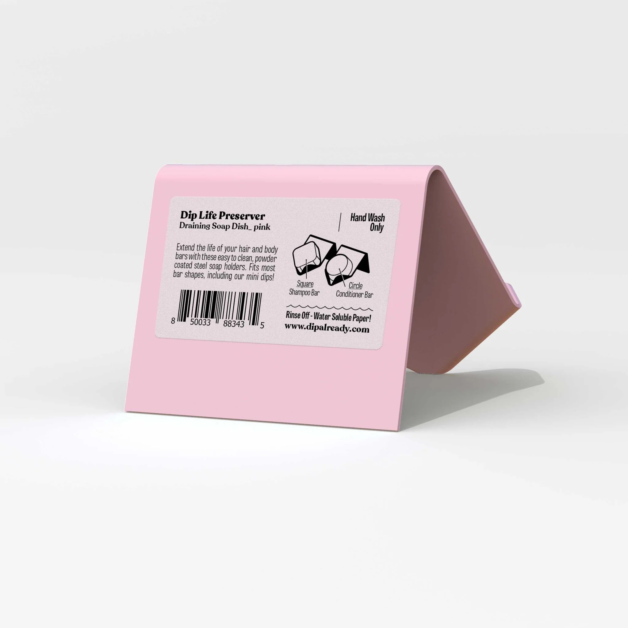 Dip Life Preserver | Light Pink Draining Soap Dish - Image 3