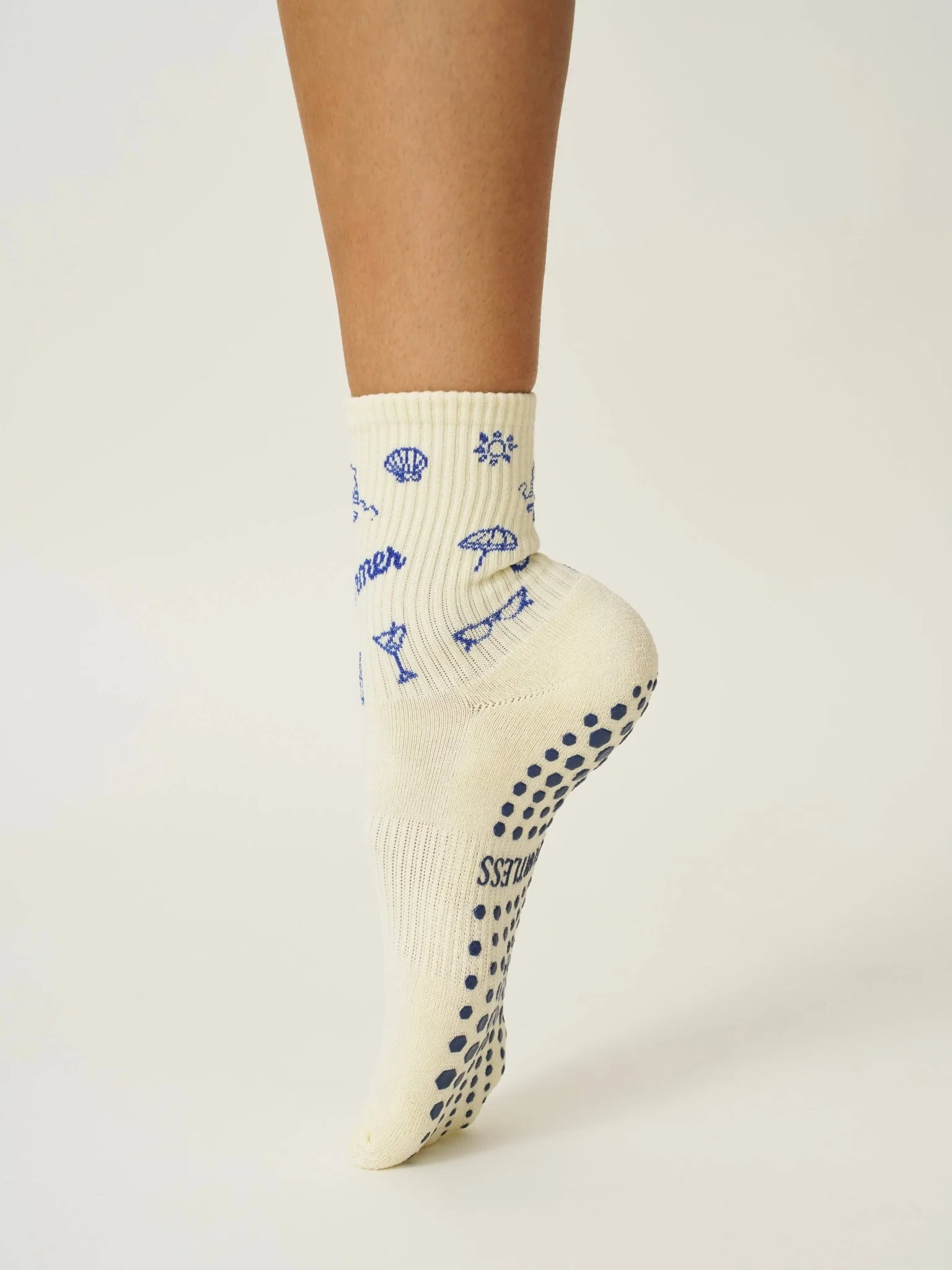 ☀️ Vintage Summer Grip Sock | Pilates Socks - Image 2
