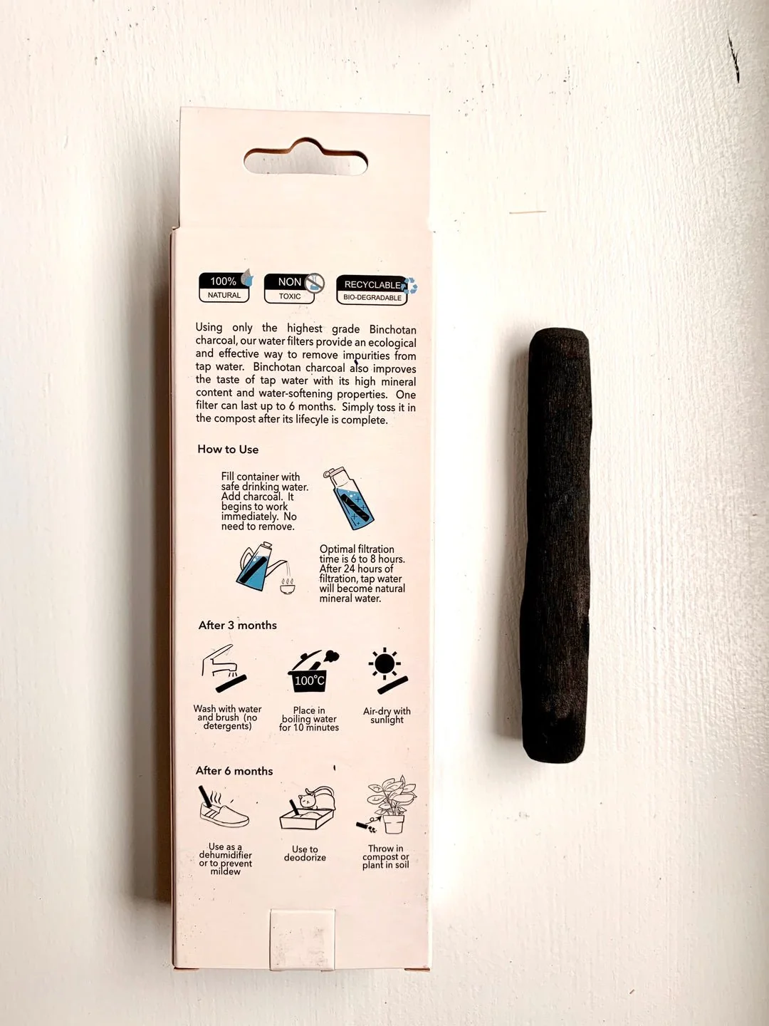 Binchotan Charcoal Water Filter - Image 2