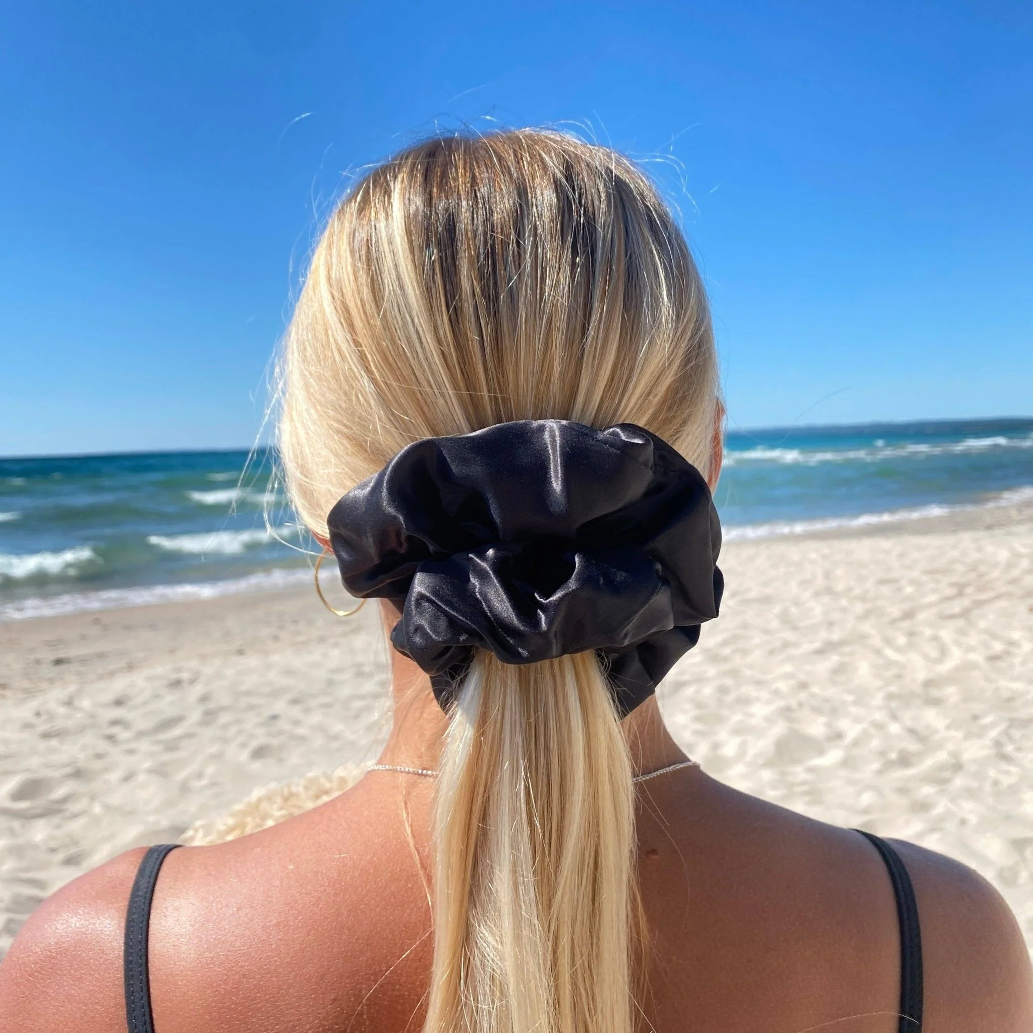 Organic XL Silk Scrunchie | Coco
