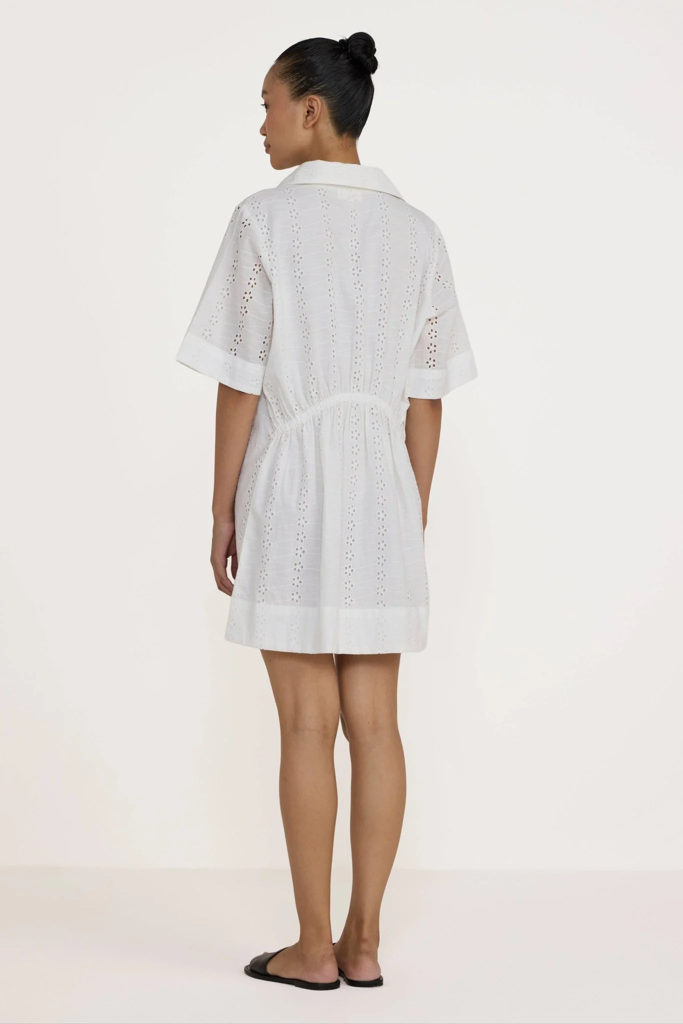 Classic Shirt Dress | Organic Ivory Lace - Image 2