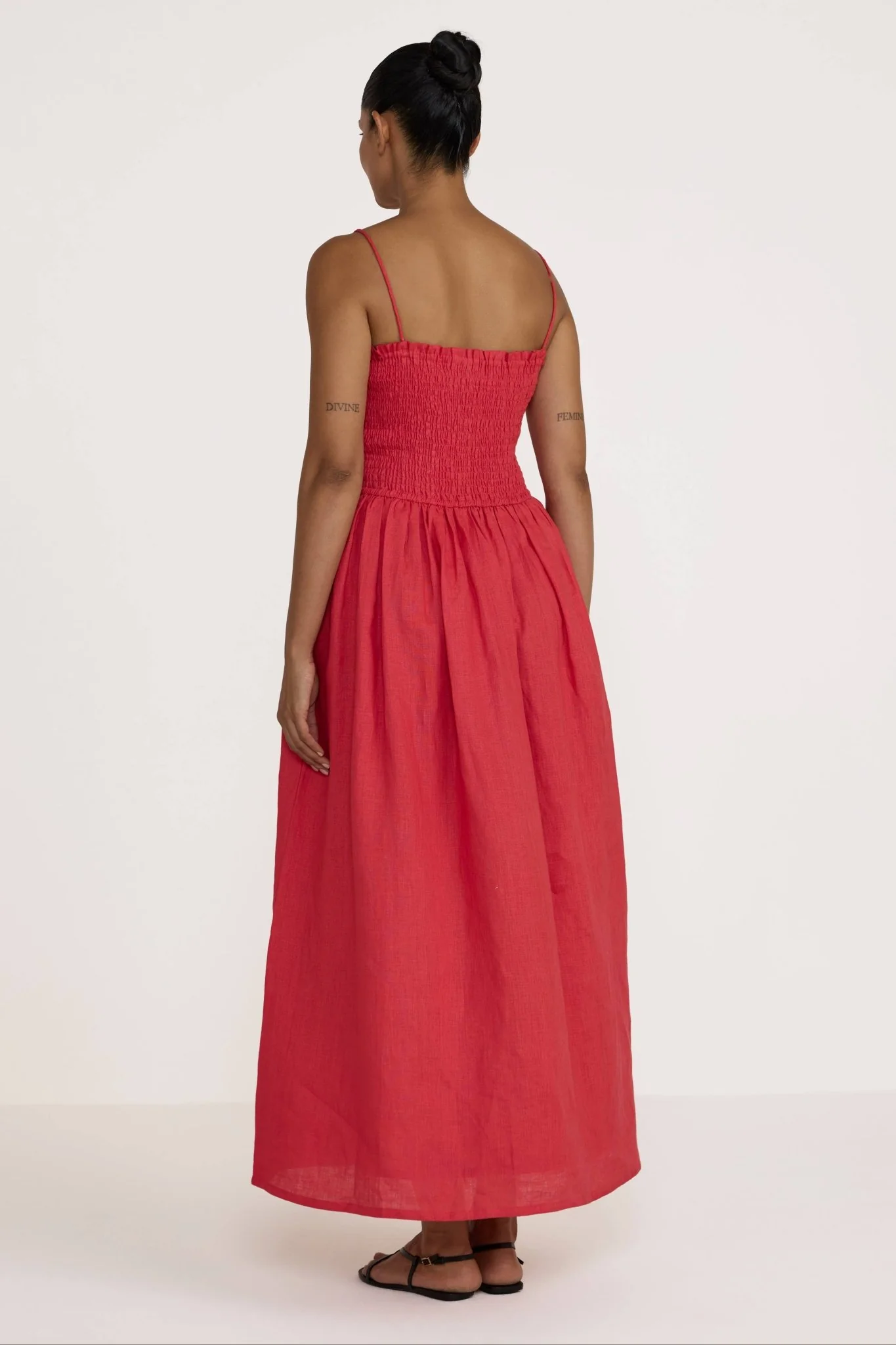 Strappy Organic Bodice Dress | Poppy - Image 2
