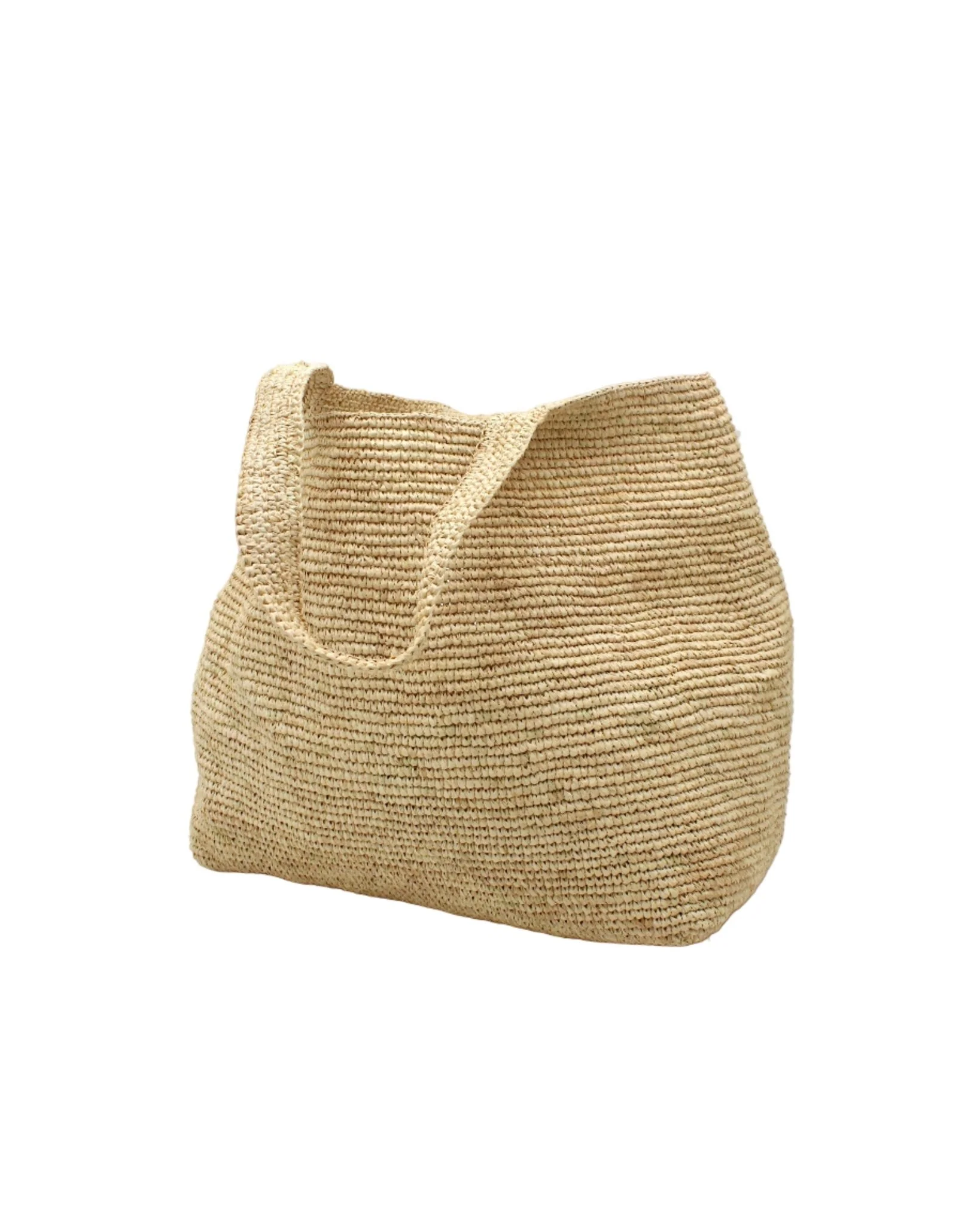 Mamie XL Raffia Crochet Straw Basket Handbag Tote - Image 7
