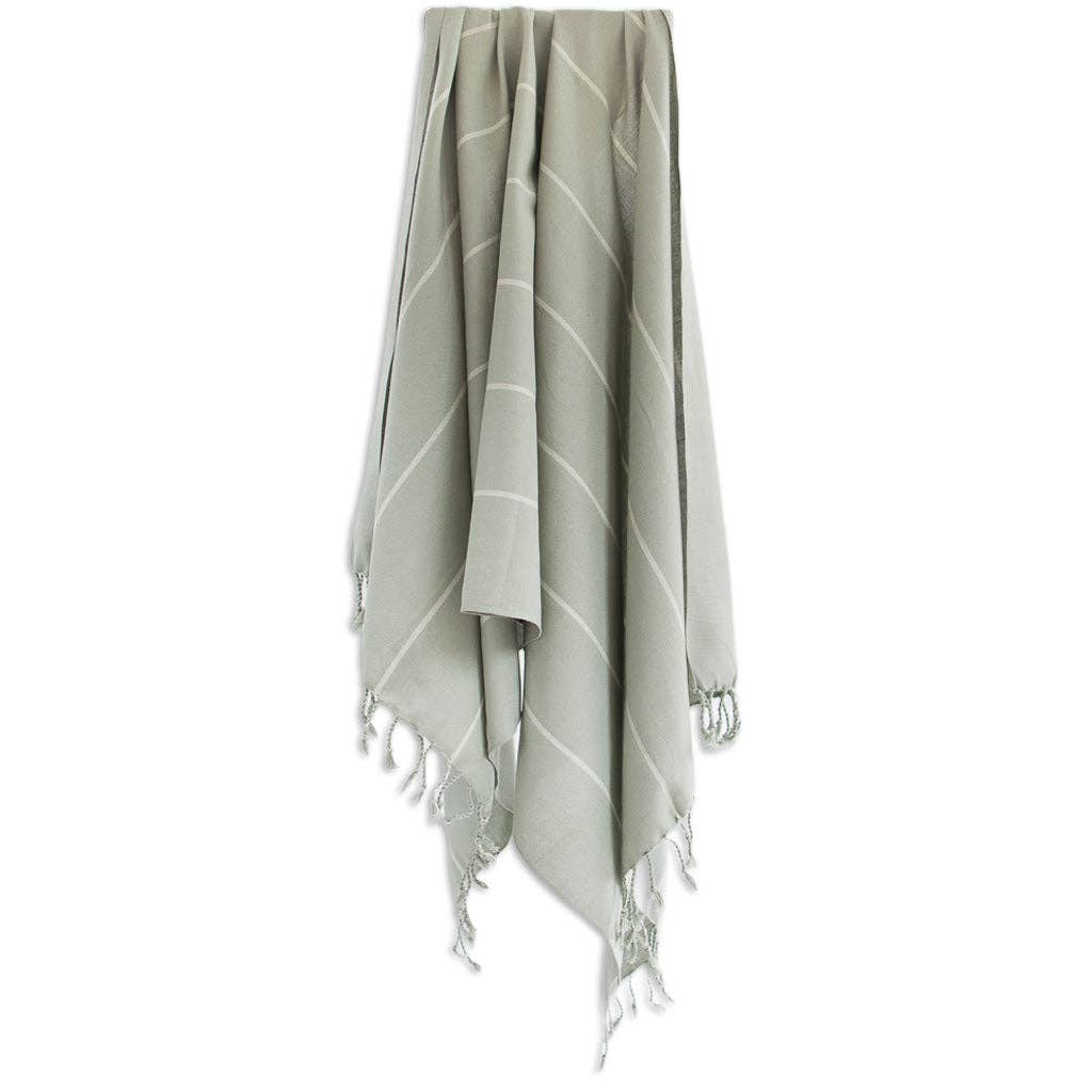 Oversized Woven Towel | Sage Green