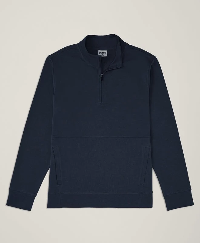 Men's organic Stash French Terry Quarter Zip - Image 8