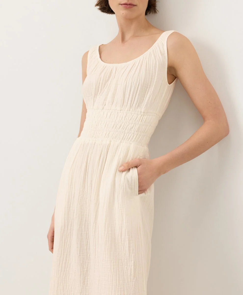 Organic Coastal Double Gauze Cami Dress - Image 10