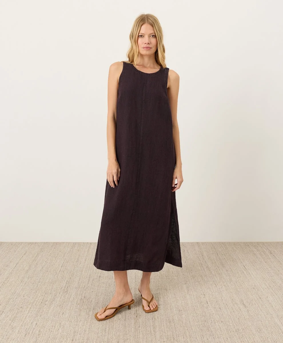 Organic Linen Easy Tank Dress - Image 2