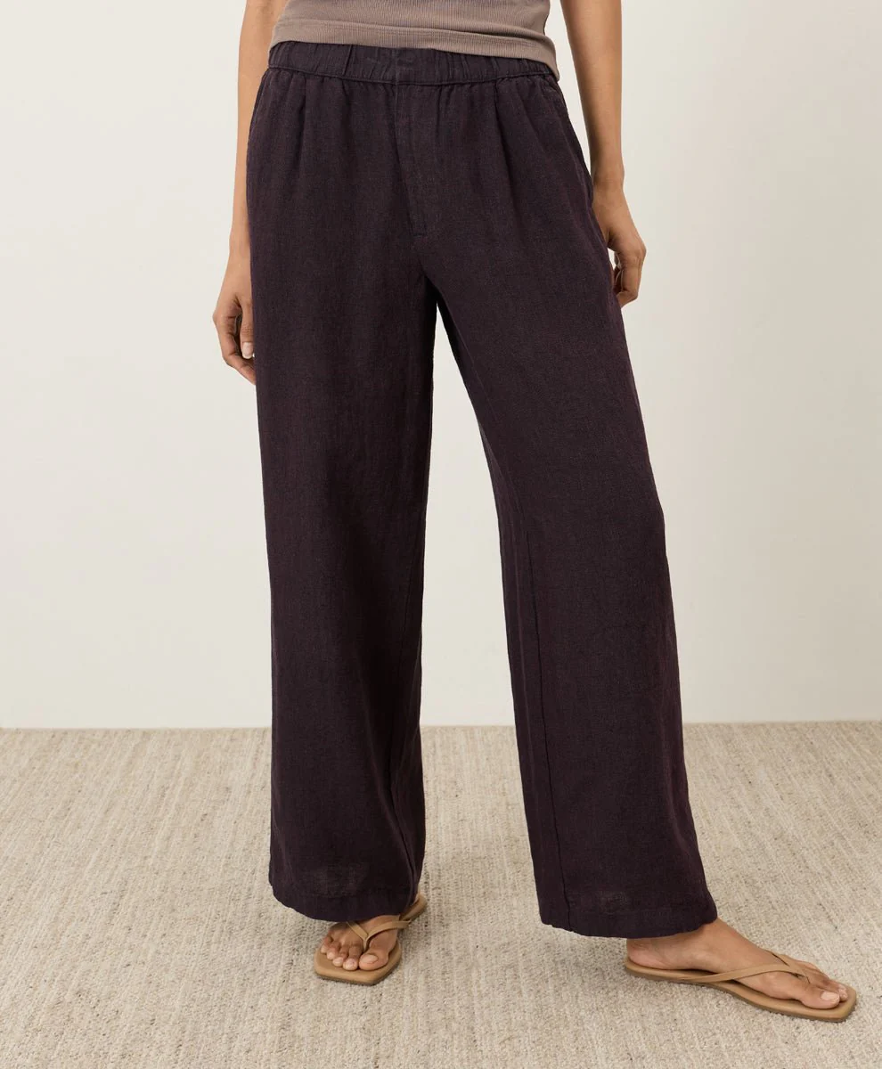 Organic Linen Easy Trouser Pant