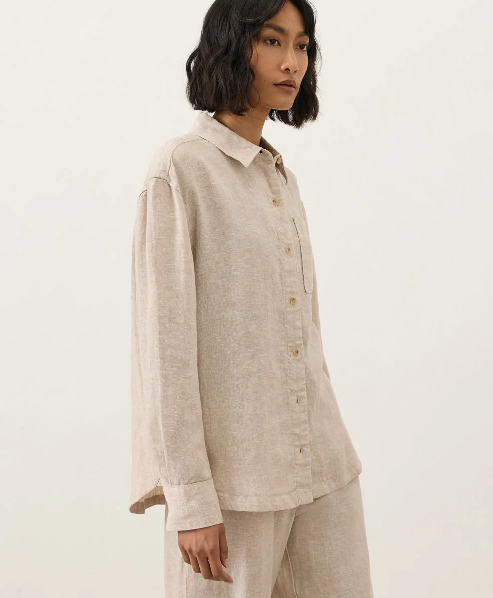 Organic Linen Relaxed Shirt - Image 5