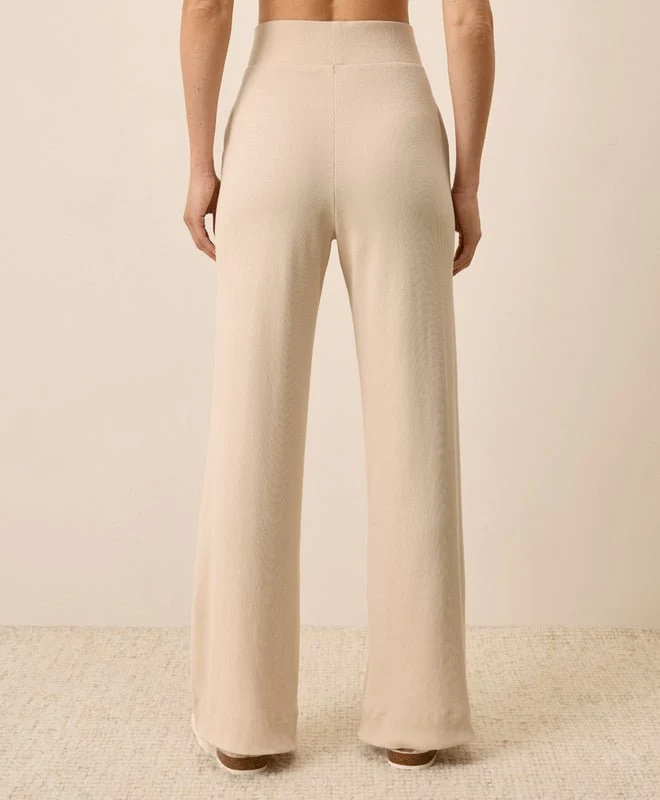 Women's Organic Easy Rib Wide Leg Lounge Pant - Image 2
