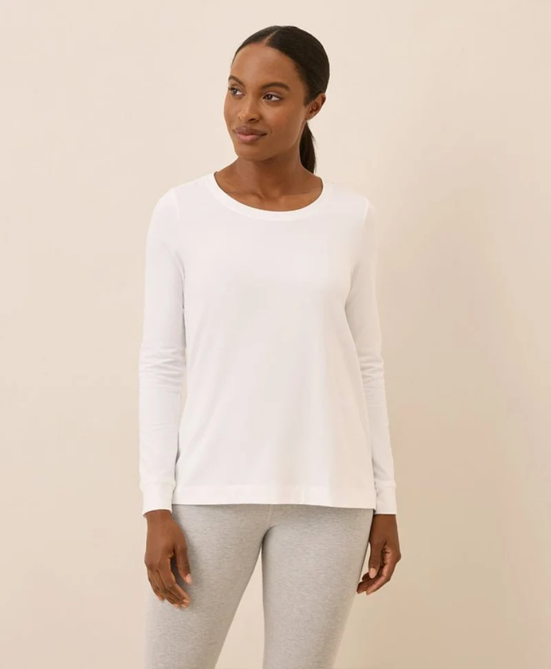 Women's Organic Luxe Stretch Jersey Swing Long Sleeve Tee - Image 11