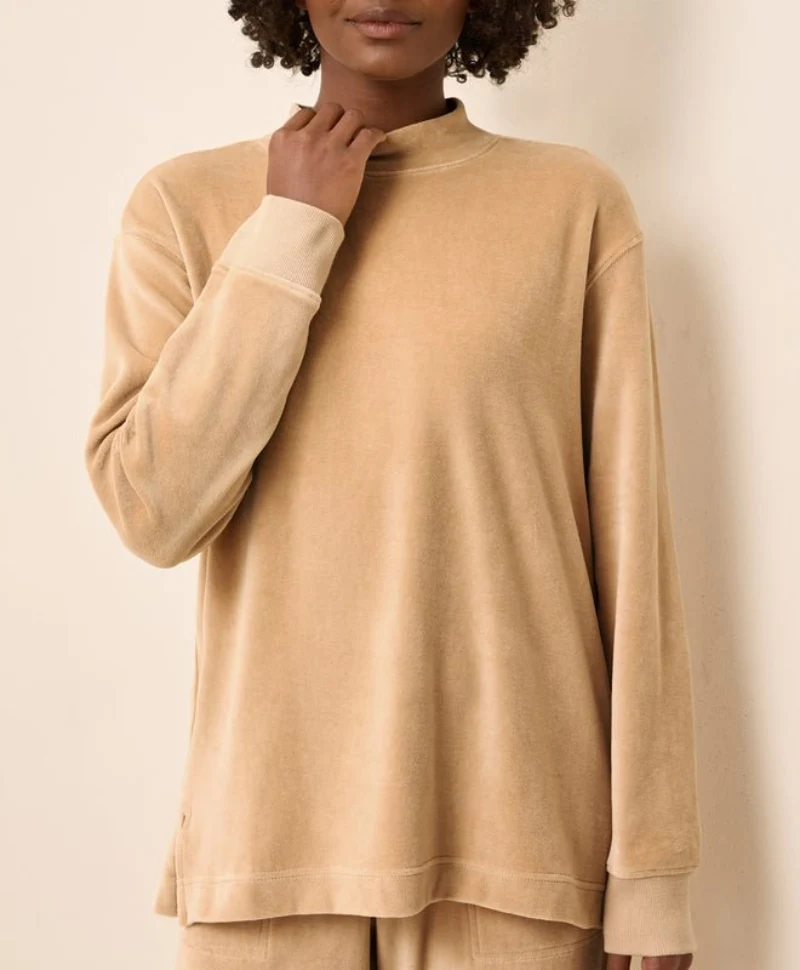 Women's Organic Pure Velour Mock Tunic - Image 4