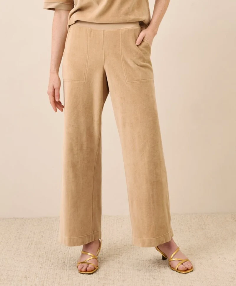 Women's Organic Pure Velour Wide Leg Pant