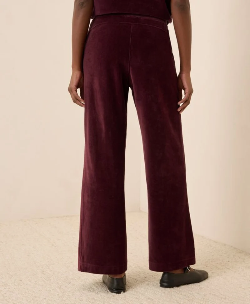 Women's Organic Pure Velour Wide Leg Pant - Image 12