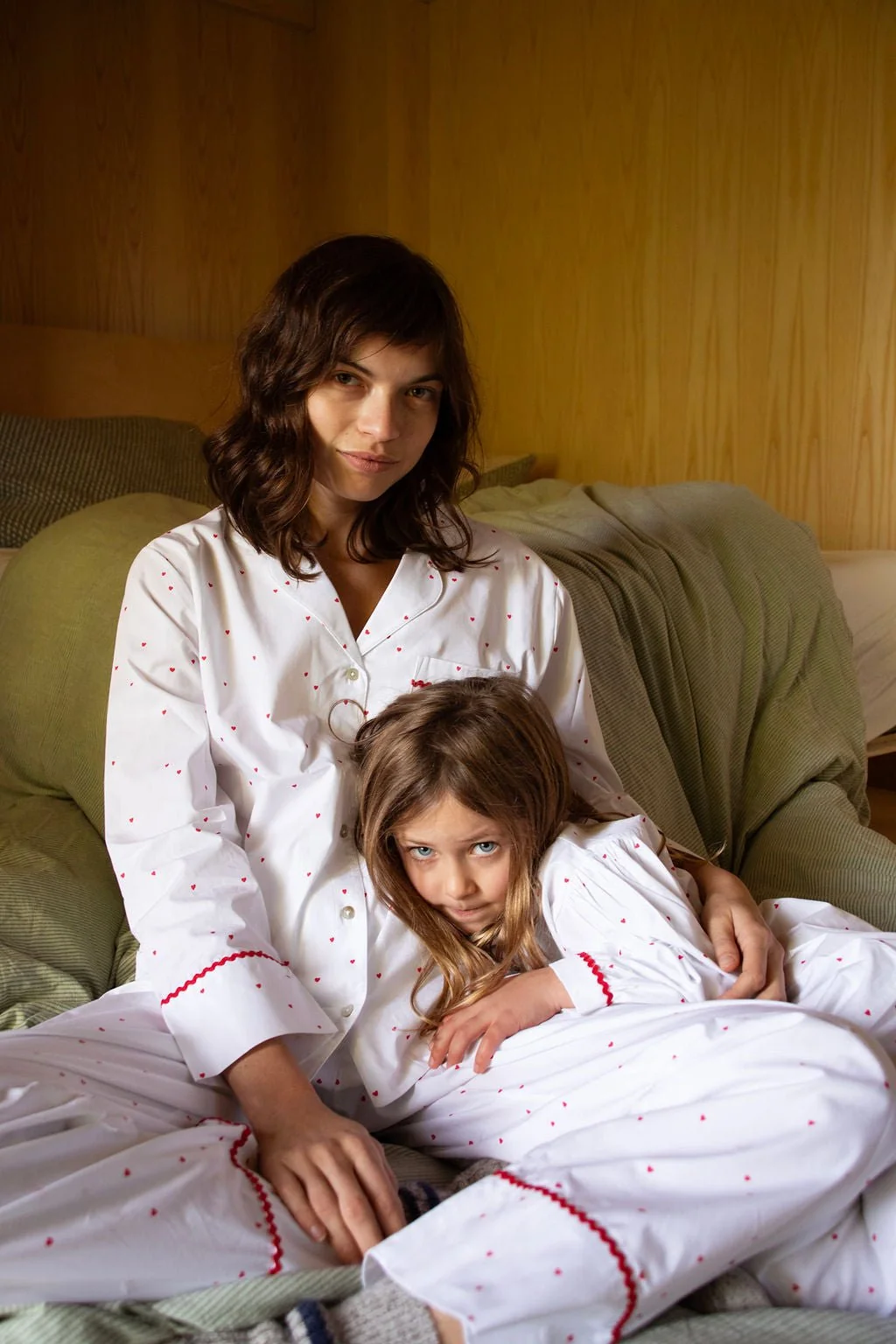 Limited Edition Women's Traditional Pajama Set | Heart Ric-Rac Trim