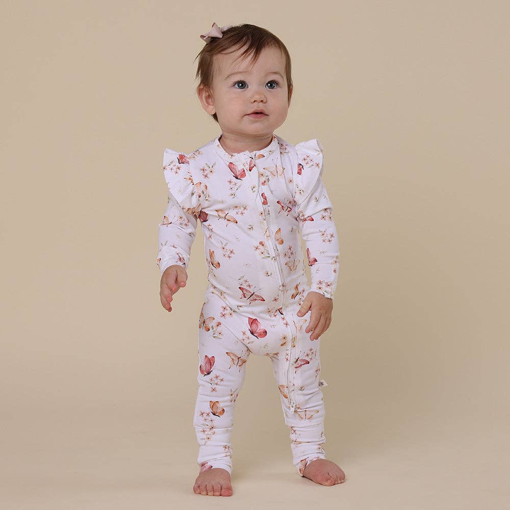 Butterfly Organic Snugglesuit Convertible Romper