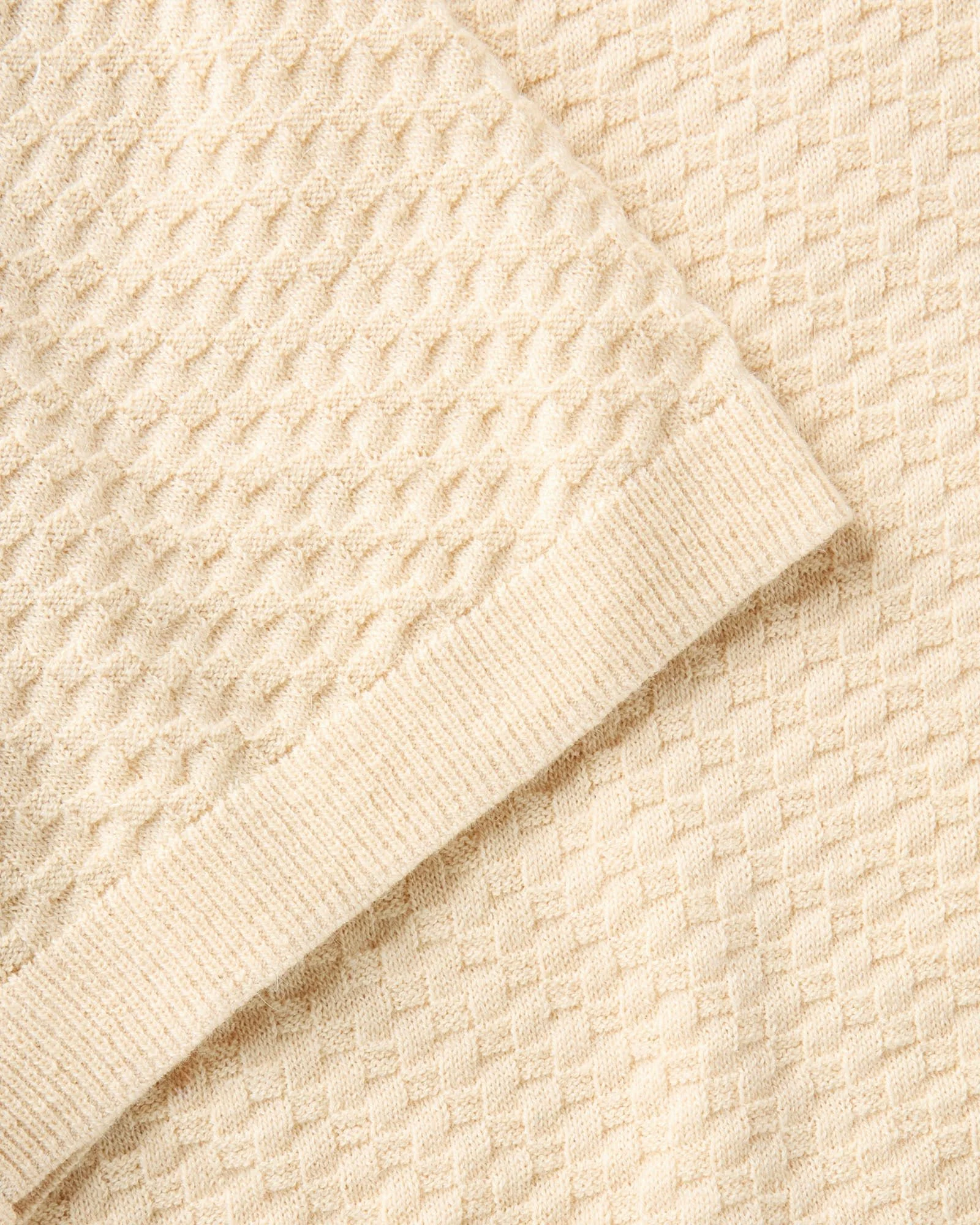 The Arlo Sweater Polo | Oat Texture Knit - Image 4