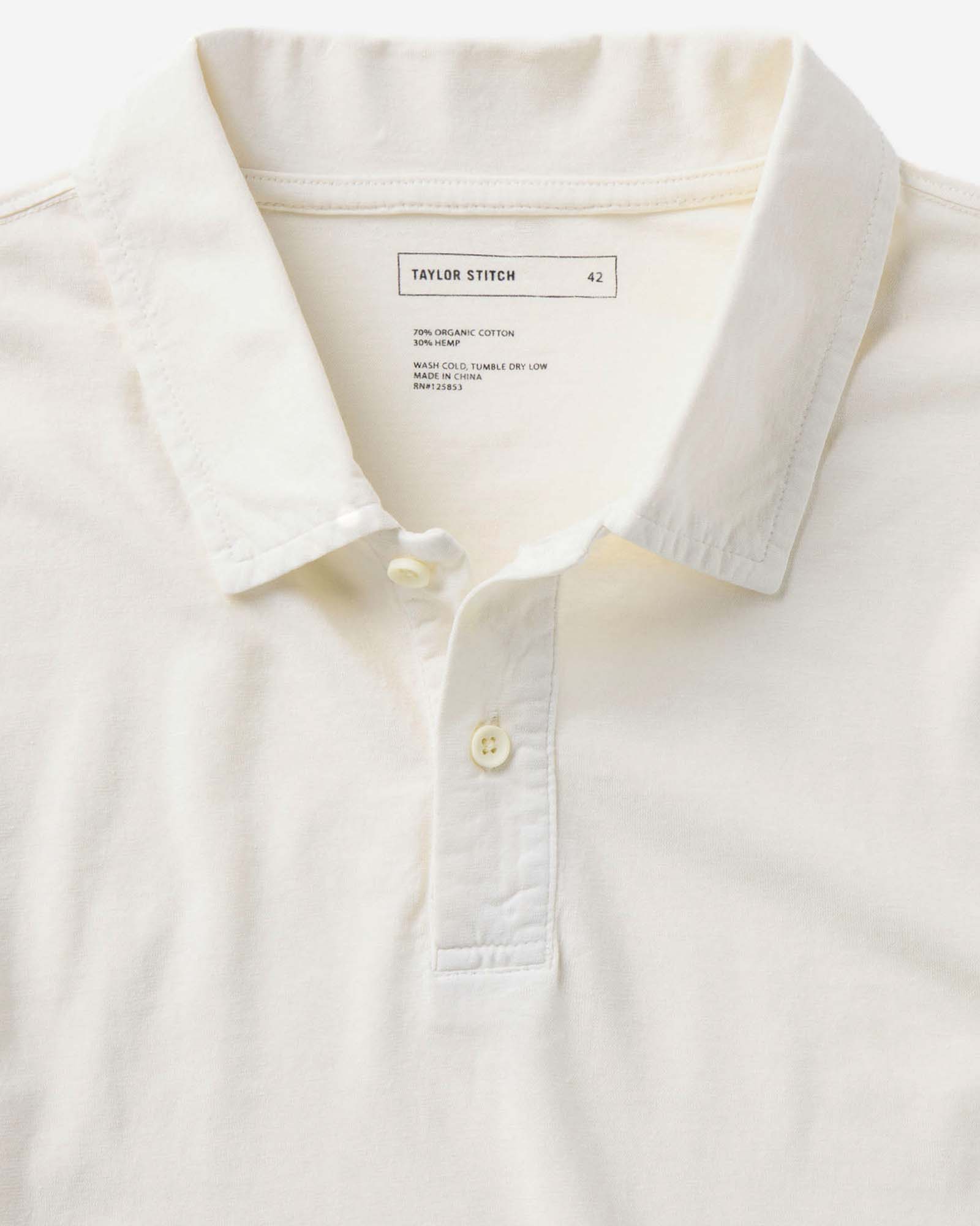 The Cotton Hemp Polo | Vintage White - Image 2
