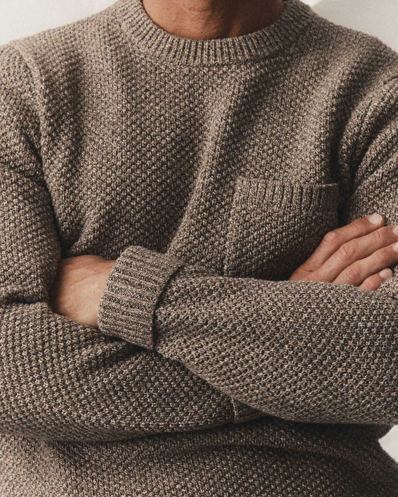 The Crawford Crew Sweater | Coffee Twist - Image 3