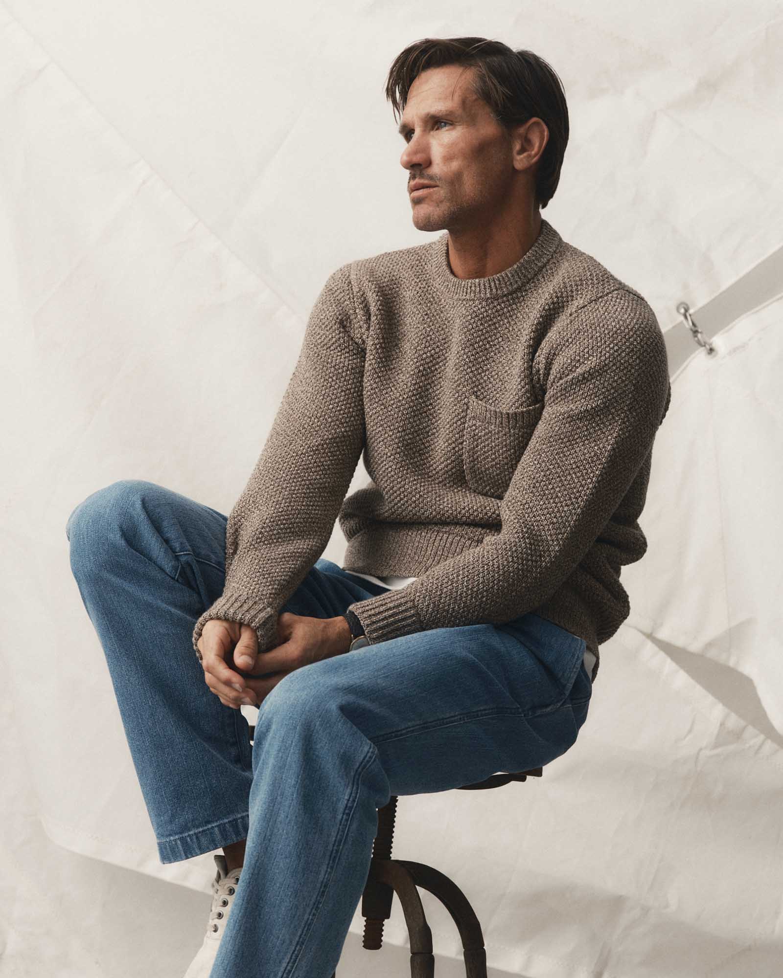 The Crawford Crew Sweater | Coffee Twist - Image 4