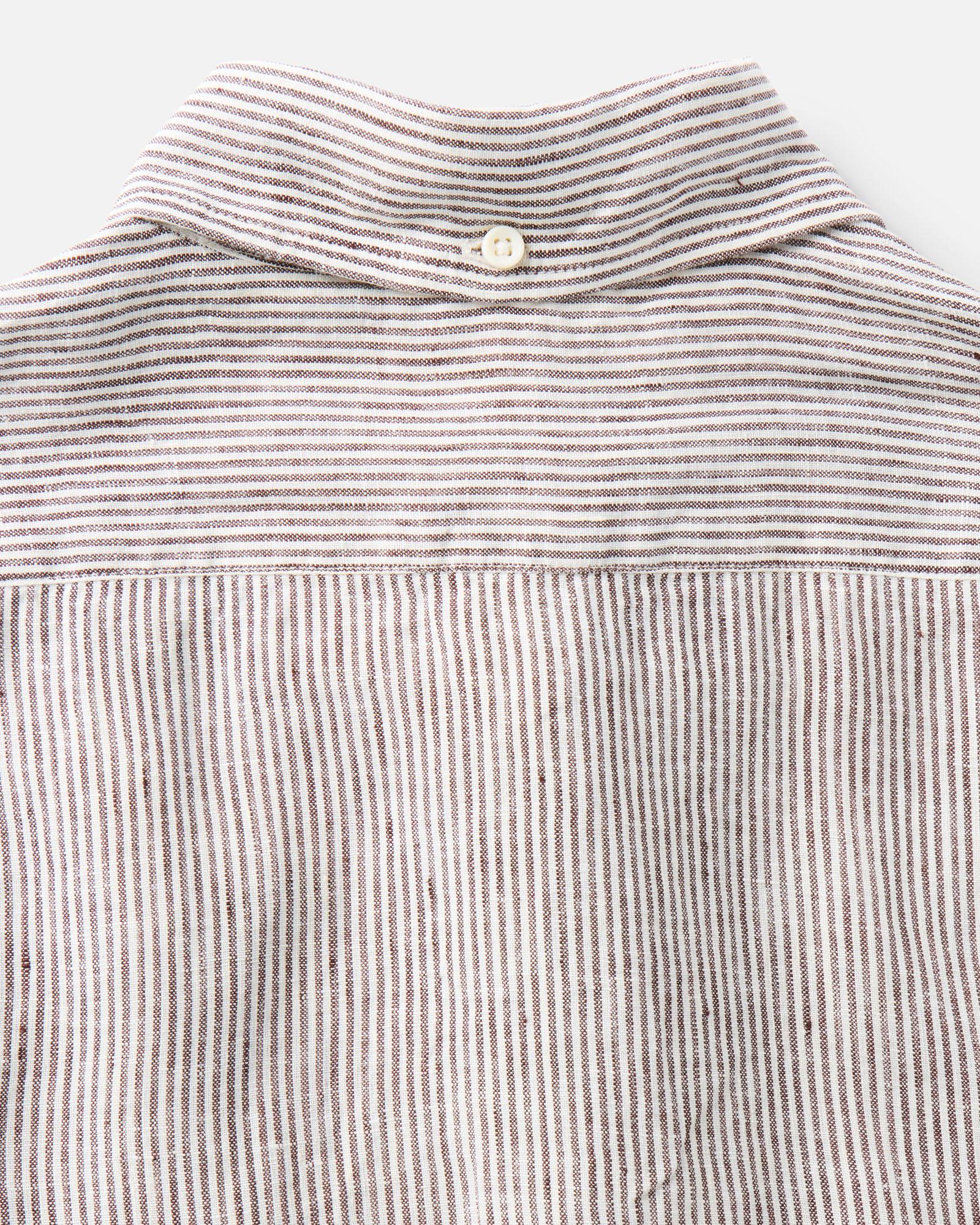The Jack | Burgundy University Stripe Linen - Image 8