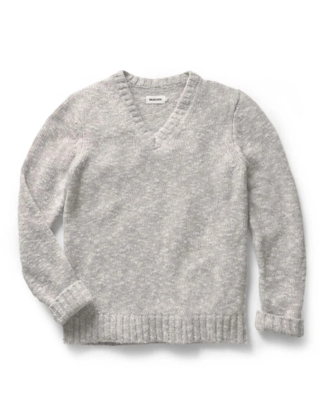 The Match V-Neck Sweater | Sable Merino Slub - Image 2