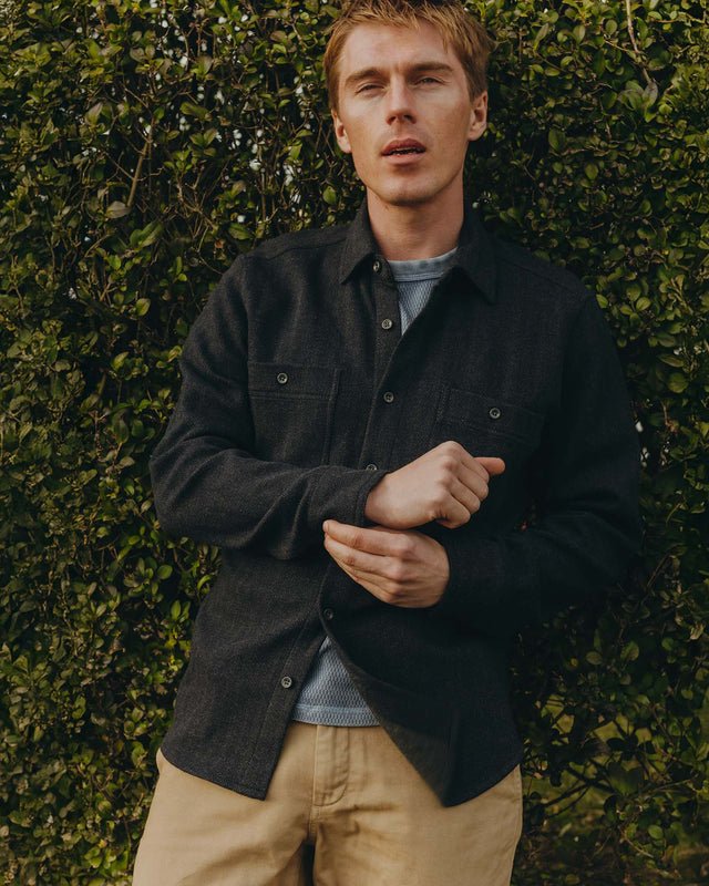 The North Shore Knit Shirt | Heather Navy