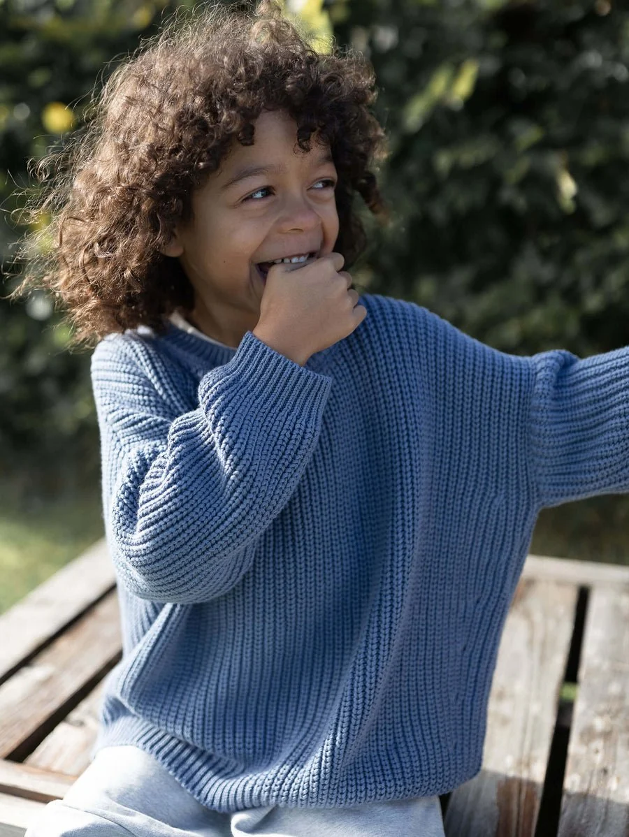 The Chunky Sweater | Cornflower Blue